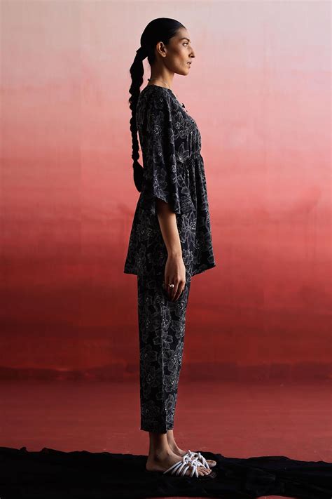 Shop GEN - Smocking Top & Pant Co-Ord Set by NORN at House of Designers ...