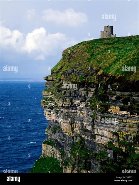 Castle On A Cliff, O'brien's Tower, Cliffs Of Moher, County Clare ...
