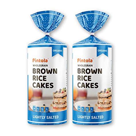 PINTOLA Organic Brown Rice Cake - All Natural (Lightly salted, Pack of ...