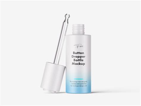 Button Dropper Bottle Free Mockup | Free Mockup World