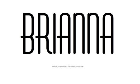 Brianna Name Tattoo Designs
