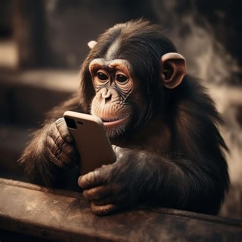Image result for Monkey Using Cell Phone