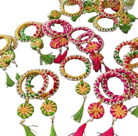 Buy Arihant Arts and Craft Store Traditional Multicolor Latkan Gota ...