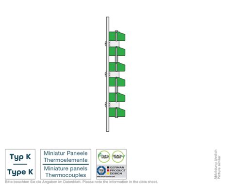 Mini-Paneel Typ K - Vertikal gn | Testo Sensor GmbH