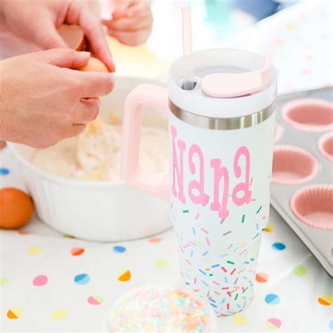 Personalized Insulated Tumbler with Handle | Marleylily