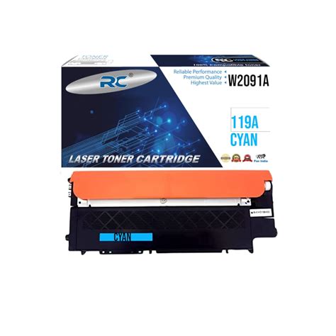 RC 119A / W2091A Cyan Toner Cartridge Compatible for HP Color Laser ...