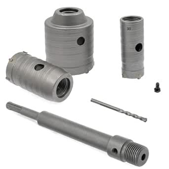 Uptodateproducts Concrete Hole Saw Kit, 30mm 40mm 65mm Hole Saw SDS ...