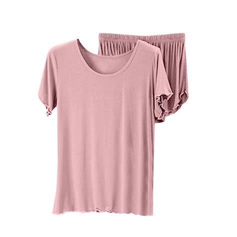 Chuancc Pajama Shorts Set For Women Womens Lounge Sets Oversized ...