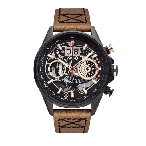 AVI-8 Analog Black Dial Men's Watch-AV-4065-03 : Amazon.in: Fashion