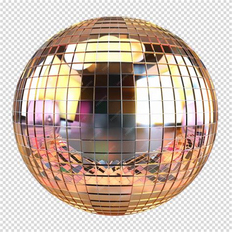 Premium PSD | Disco ball isolated on transparent background