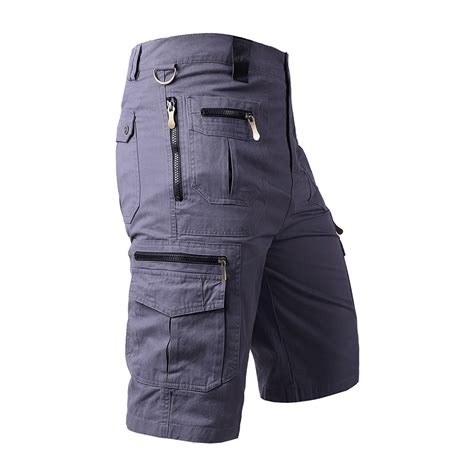 Njoeus Men's Cargo Casual Hiking Shorts Big Mens Shorts Zip-Pockets ...
