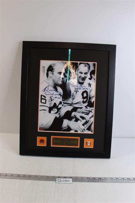 Hockey Legends Framed Picture Autographed by Bobby Hull and Gordie Howe ...