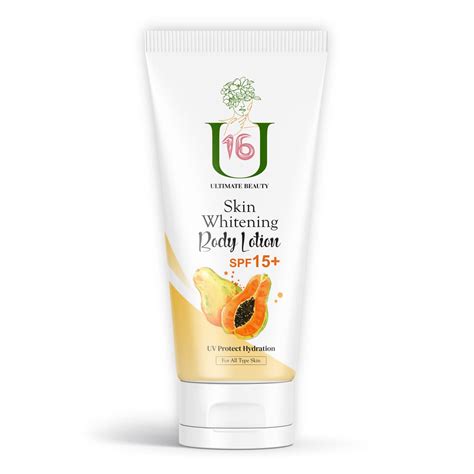 Buy U16 (Ultimate Beauty) Skin Whitening Papaya Body Lotion With SPF15 ...