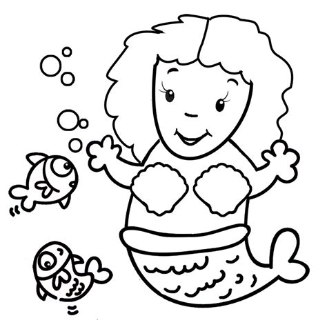 Mermaid Coloring Pages