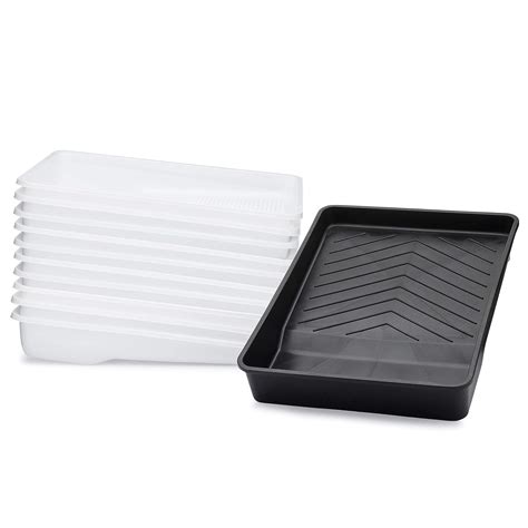 Hard Shell Paint Tray with 10 Disposable Paint Tray Liners - Deep Well ...