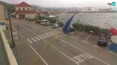 Tkon, prilaz trajektu, Tkon, [ Upravo sada, UŽIVO ] LiveStreaming ...