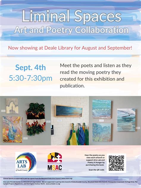 Liminal Spaces Poetry Readings, Deale Public Library, 5940 Deale ...