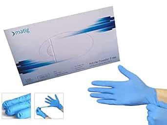 Samurai Matig Nitrile Powder Free Examination Hand Gloves, Disposable ...