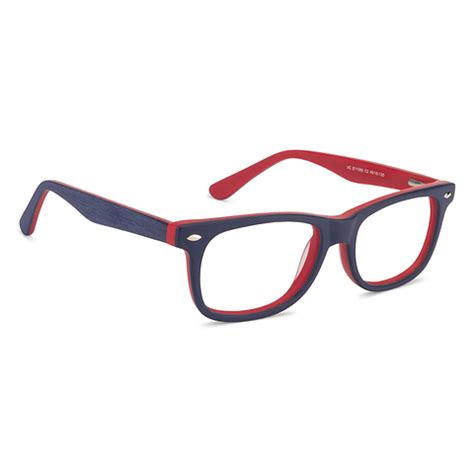 Buy Blue-Block Kids Computer Glasses: Matte Blue Red Full Rim Square ...
