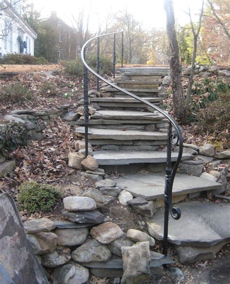 Attractive Outdoor Stair Railings Installation References | Stair Designs