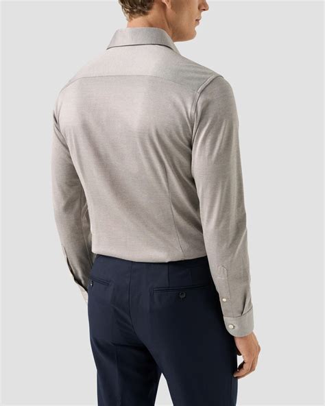 Filo di Scozia Jacquard Knit Shirt - Eton