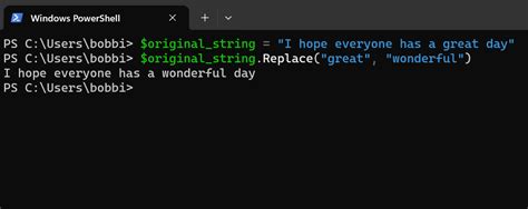 PowerShell Replace String 的图像结果