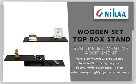 Anikaa Archie Engineered Wood Wall Mount TV Unit/TV Stand/Wall Set Top ...