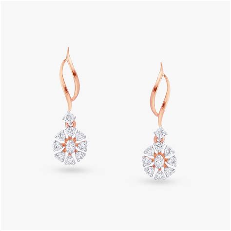 Graceful Diamond Drop Earrings