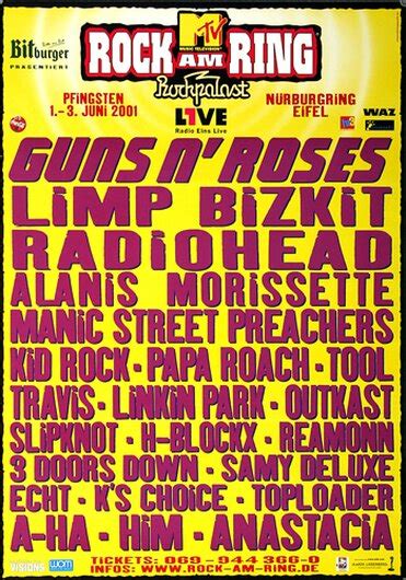 ROCK AM RING & PARK - 2000, Rock am Ring 2000 - Konzertplakat, US$ 64.77
