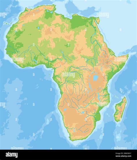 Africa map african continent hi-res stock photography and images - Alamy