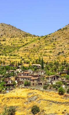 Download wallpaper 240x400 cyprus, village, mountains, buildings nokia ...