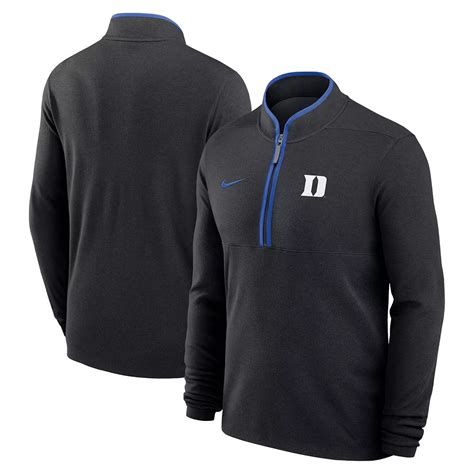 Men's Nike Black Duke Blue Devils Courtside Victory Dri-FIT Half-Zip ...