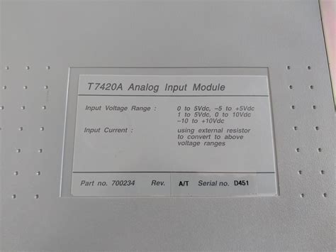 Rockwell Ics Triplex T7420A Analog Input Module – Aeliya Marine Tech