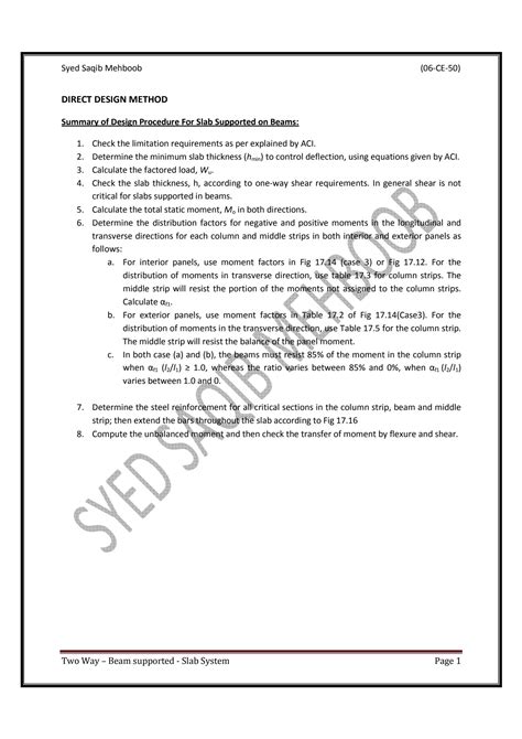 Image result for Two Way Slab Design