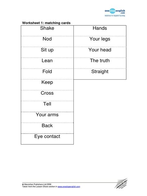 Decoding Body Language Worksheet 的图像结果