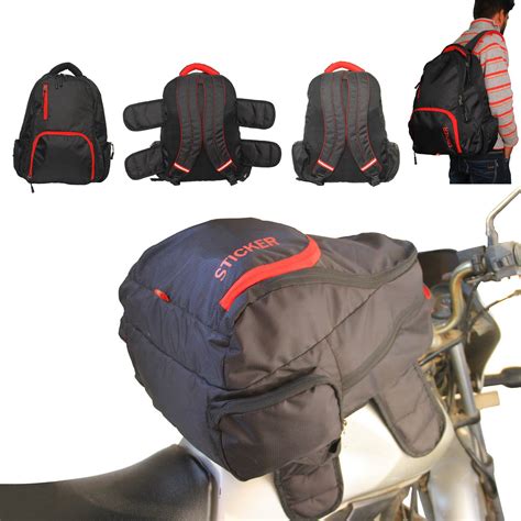 STICKER BR-1 35L Laptop Backpack Bag 35 Laptop Backpack (Black, Red ...