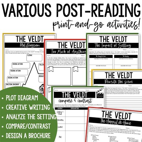 The Veldt by Ray Bradbury Short Story Activities