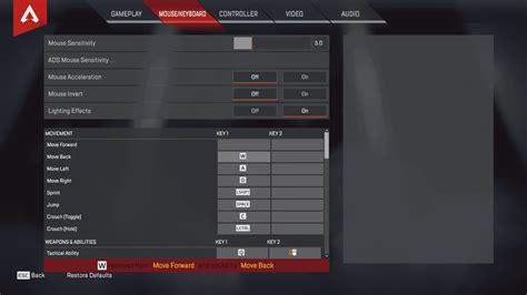 Image result for Apex Config Keybinds