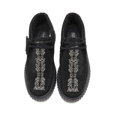 Clarks x PLEASURES TORHILL WOVEN Black Sde （クラークス トーヒルウーブン-ブラック ...