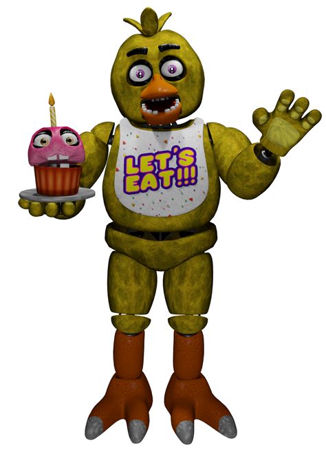 Chica The Chicken Full Body Render PNG | HD by d0dl3r on DeviantArt