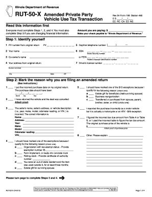 2010 Form IL RUT-50-X Fill Online, Printable, Fillable, Blank - pdfFiller