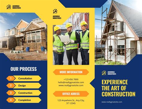 Free printable construction brochure templates | Canva