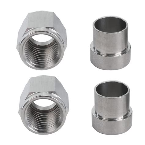 AC PERFORMANCE Stainless Steel Hardline Fitting -6 AN Female Tube Nut ...