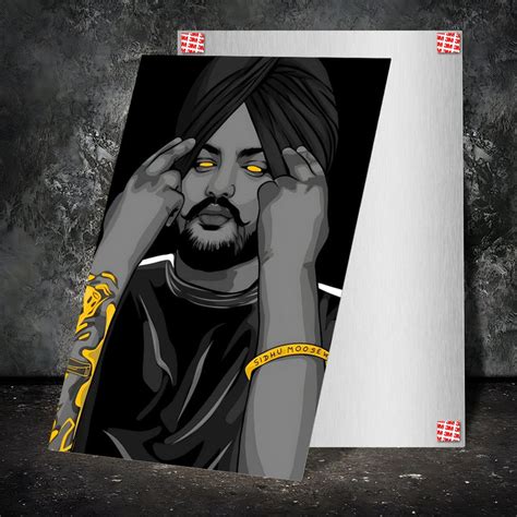 High-Quality Metal Posters - Sidhu Moose Wla SM01 | Vibrant Colors ...