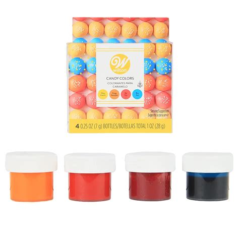 Wilton Primary Candy Color Set (7 g X 4 Bottles X 1 Set) : Amazon.in ...