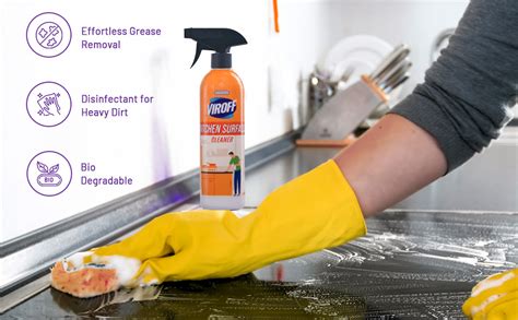 Viroff Kitchen Surface Cleaner 500ml Pack of 2 | Food Stains and Grease ...