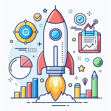 Launching your business with growth charts rocket | Premium AI ...