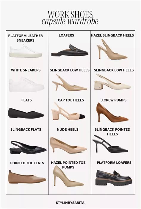 stylinbysarita on LTK | Capsule wardrobe shoes, Work shoes women ...