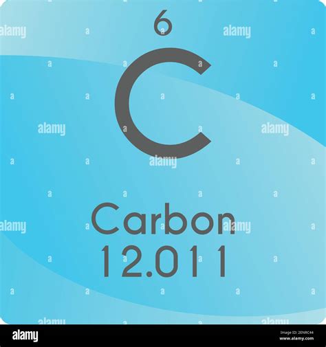 C Carbon Non reactive metal Chemical Element vector illustration ...
