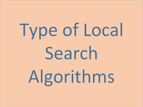 Image result for Local Search Algorithm